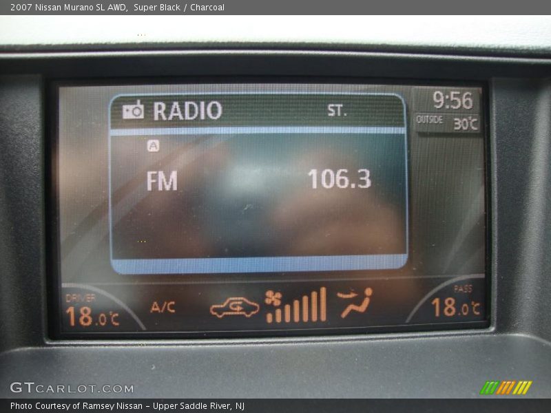 Super Black / Charcoal 2007 Nissan Murano SL AWD