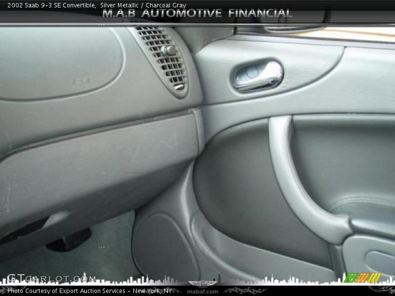 Silver Metallic / Charcoal Gray 2002 Saab 9-3 SE Convertible