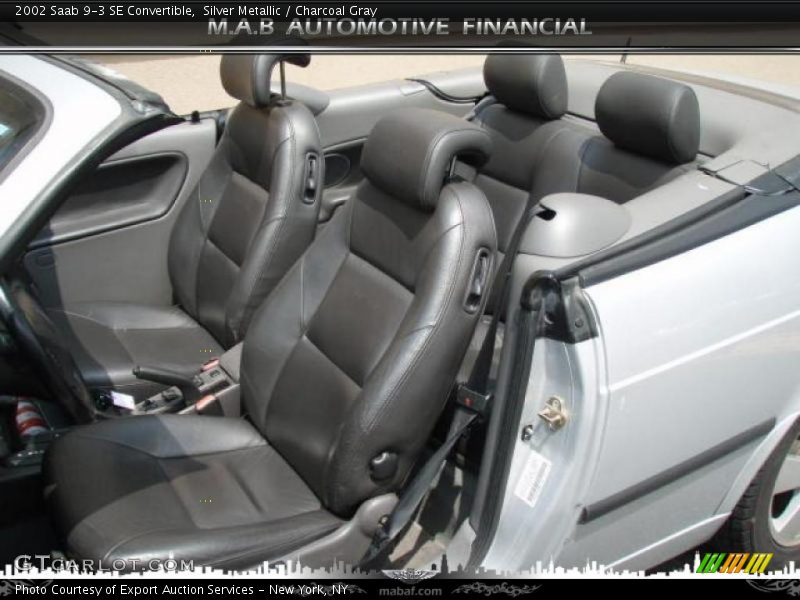 Silver Metallic / Charcoal Gray 2002 Saab 9-3 SE Convertible