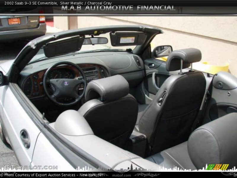 Silver Metallic / Charcoal Gray 2002 Saab 9-3 SE Convertible