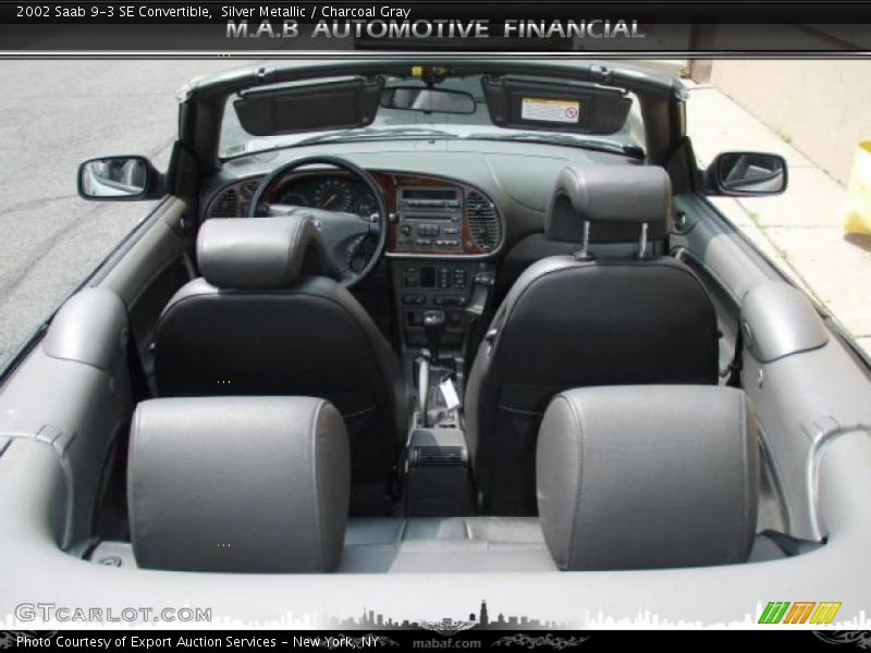 Silver Metallic / Charcoal Gray 2002 Saab 9-3 SE Convertible