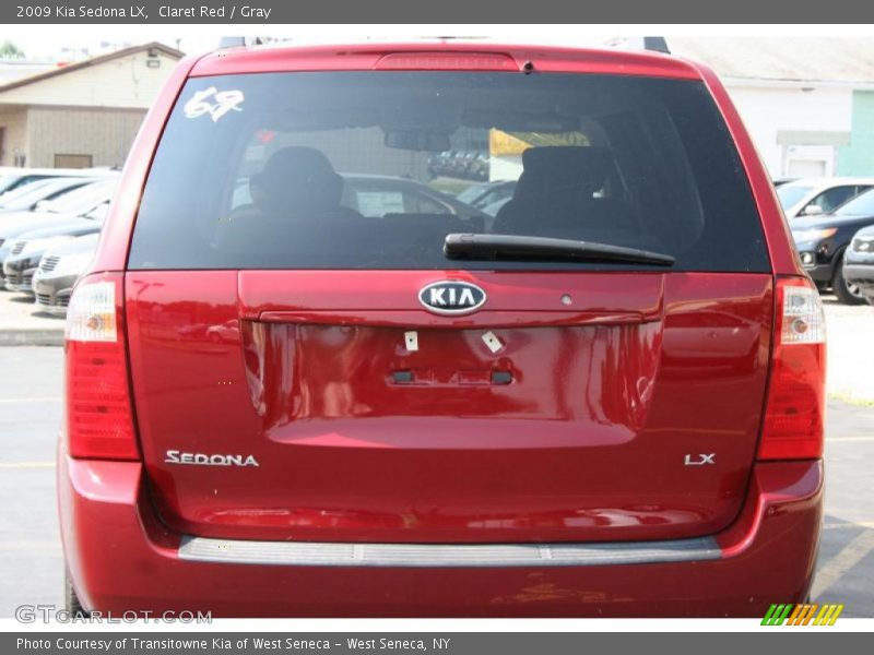Claret Red / Gray 2009 Kia Sedona LX