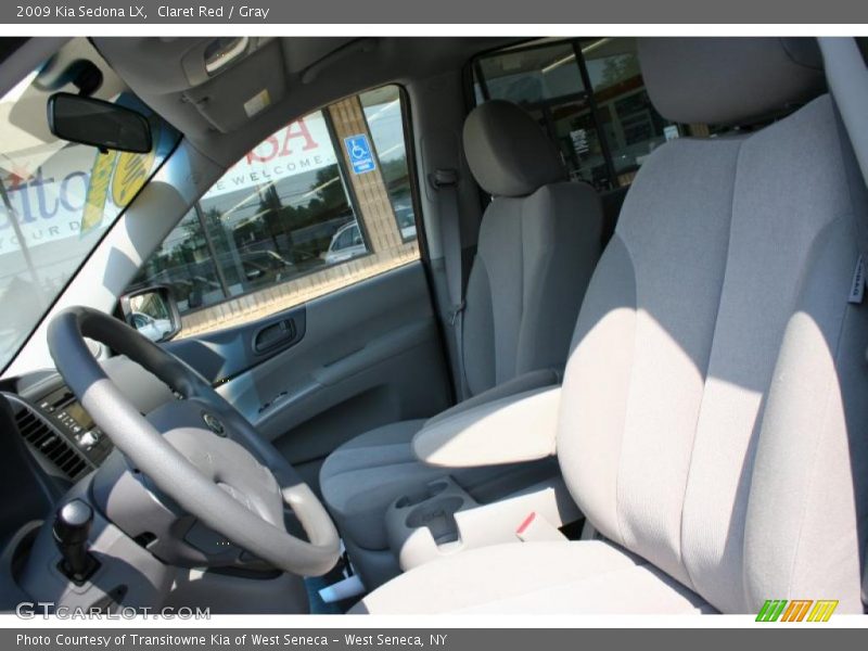 Claret Red / Gray 2009 Kia Sedona LX