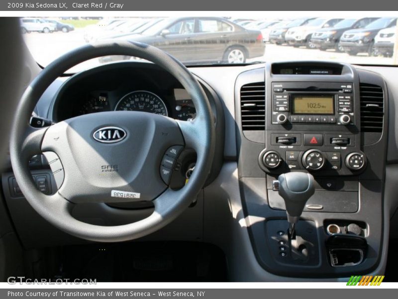 Claret Red / Gray 2009 Kia Sedona LX