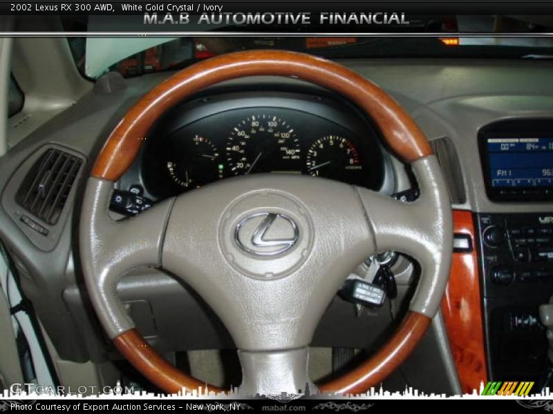White Gold Crystal / Ivory 2002 Lexus RX 300 AWD