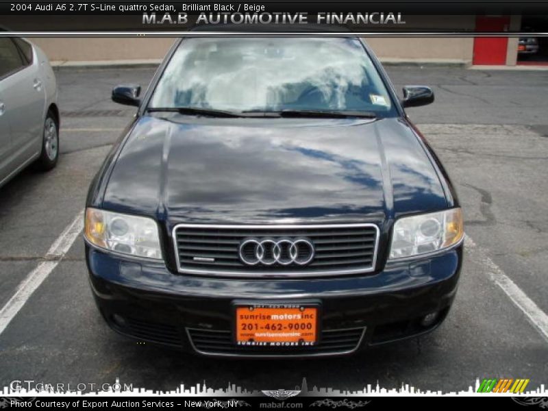 Brilliant Black / Beige 2004 Audi A6 2.7T S-Line quattro Sedan
