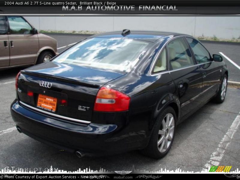 Brilliant Black / Beige 2004 Audi A6 2.7T S-Line quattro Sedan