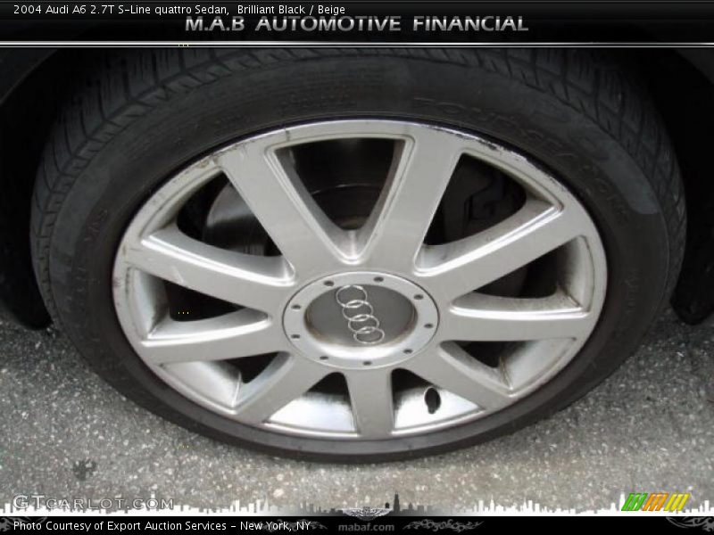 Brilliant Black / Beige 2004 Audi A6 2.7T S-Line quattro Sedan