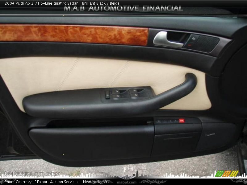 Brilliant Black / Beige 2004 Audi A6 2.7T S-Line quattro Sedan