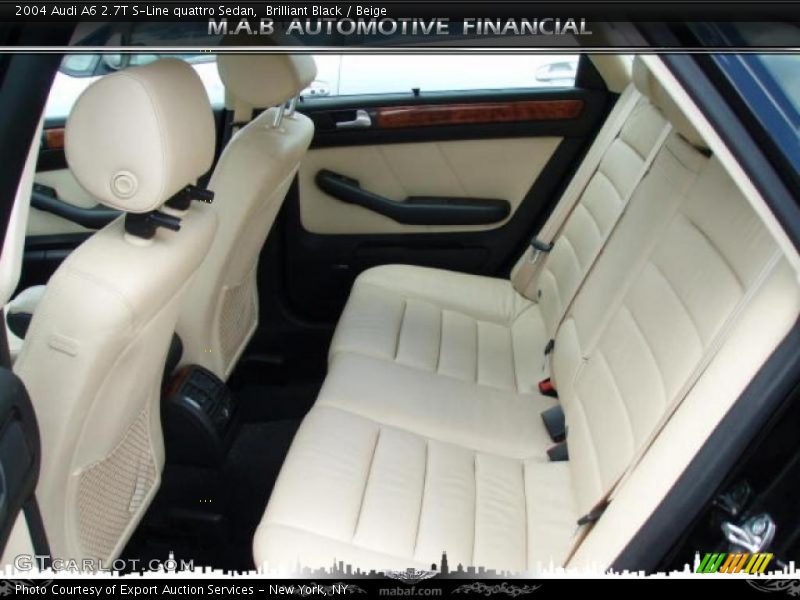 Brilliant Black / Beige 2004 Audi A6 2.7T S-Line quattro Sedan