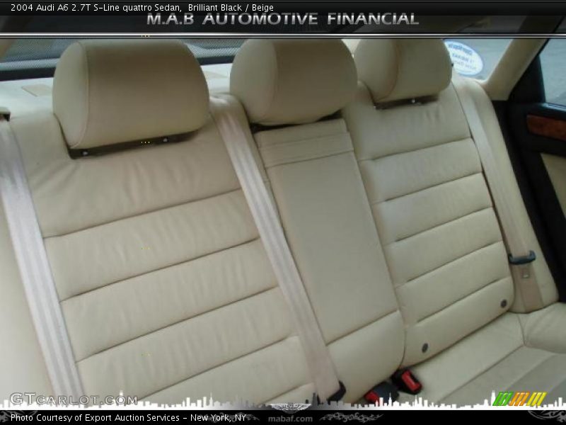 Brilliant Black / Beige 2004 Audi A6 2.7T S-Line quattro Sedan