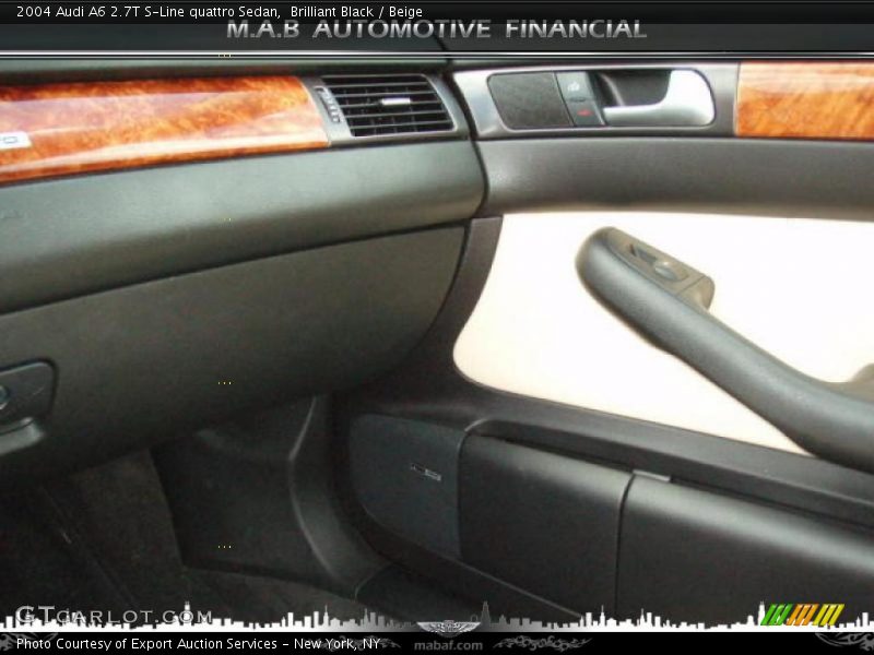 Brilliant Black / Beige 2004 Audi A6 2.7T S-Line quattro Sedan
