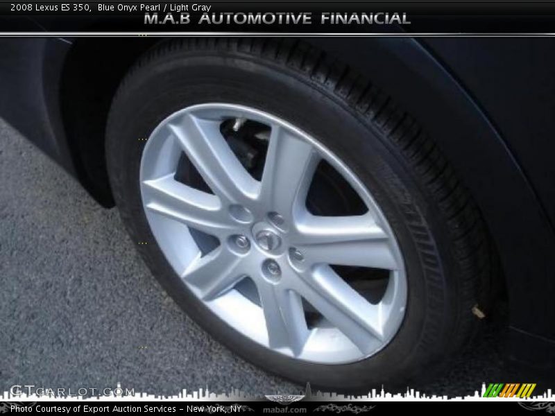 Blue Onyx Pearl / Light Gray 2008 Lexus ES 350