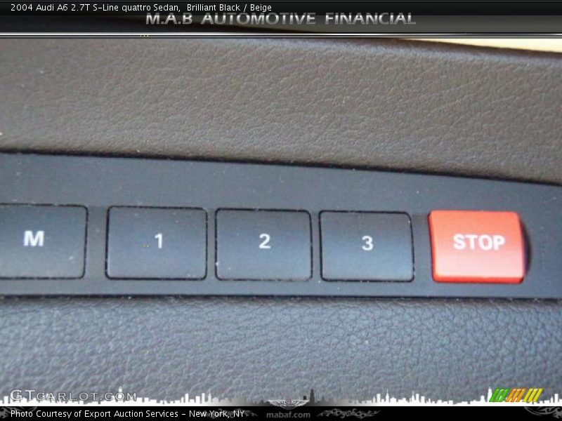 Brilliant Black / Beige 2004 Audi A6 2.7T S-Line quattro Sedan