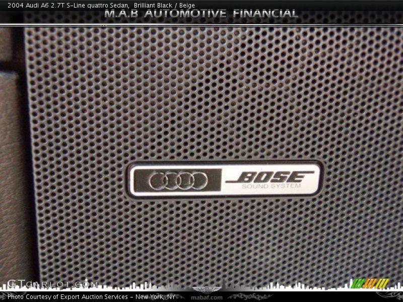 Brilliant Black / Beige 2004 Audi A6 2.7T S-Line quattro Sedan