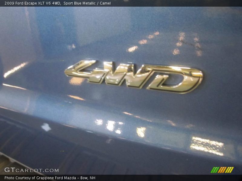 Sport Blue Metallic / Camel 2009 Ford Escape XLT V6 4WD