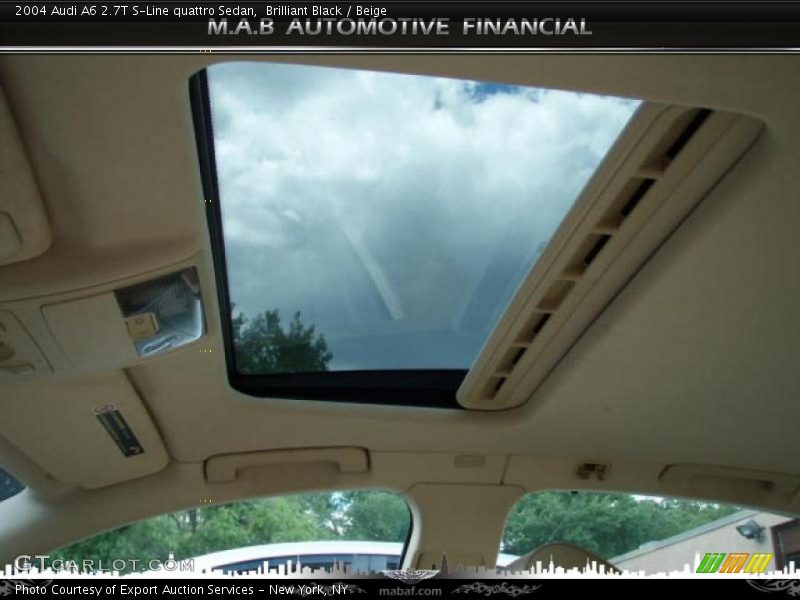 Brilliant Black / Beige 2004 Audi A6 2.7T S-Line quattro Sedan