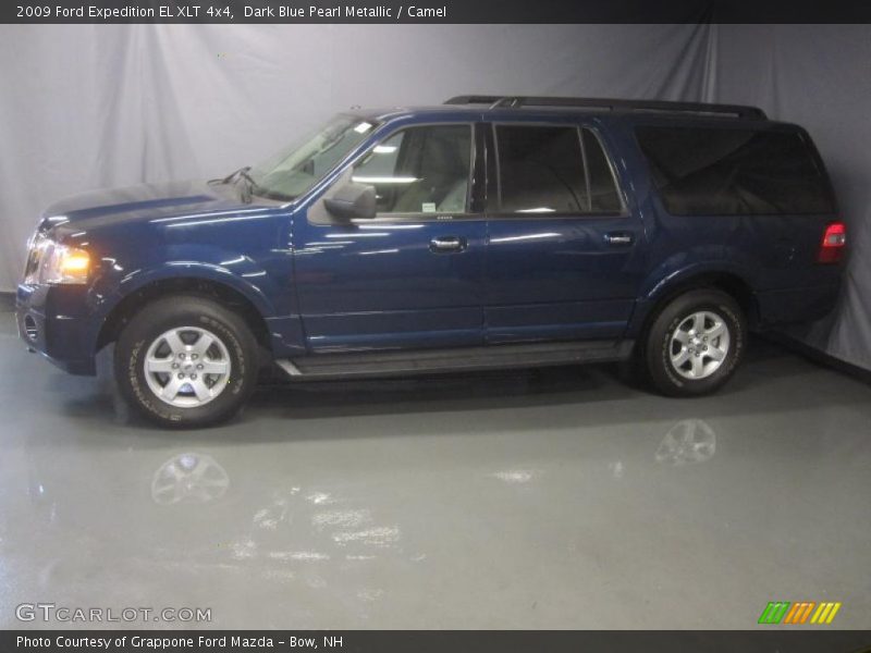 Dark Blue Pearl Metallic / Camel 2009 Ford Expedition EL XLT 4x4