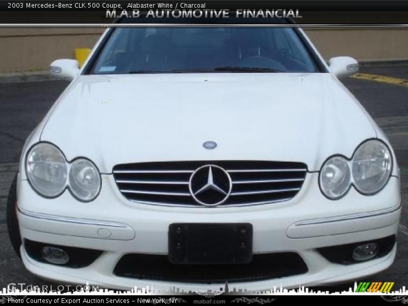 Alabaster White / Charcoal 2003 Mercedes-Benz CLK 500 Coupe