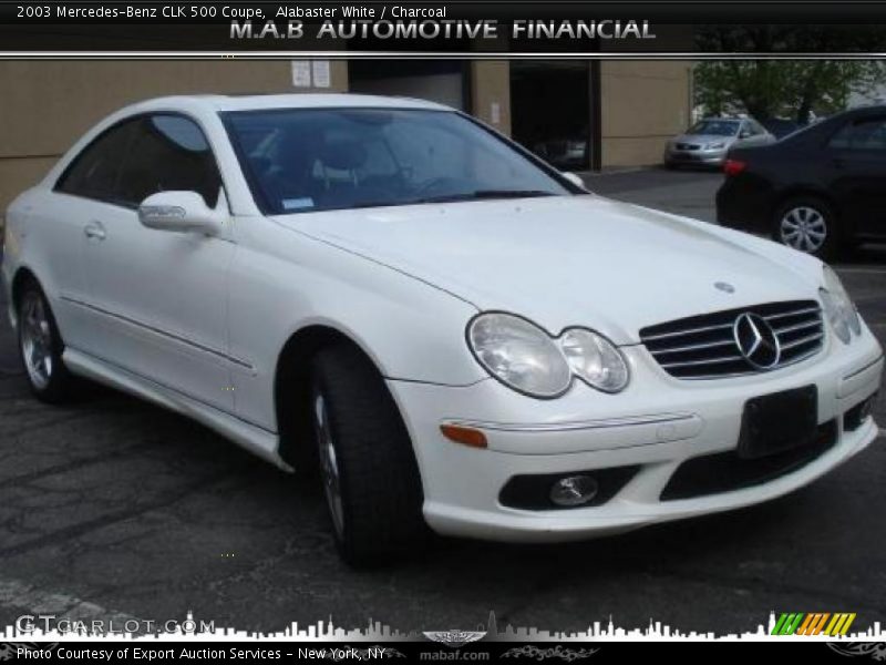 Alabaster White / Charcoal 2003 Mercedes-Benz CLK 500 Coupe