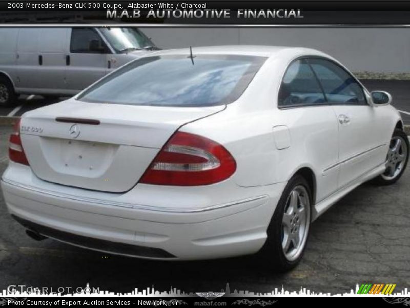 Alabaster White / Charcoal 2003 Mercedes-Benz CLK 500 Coupe