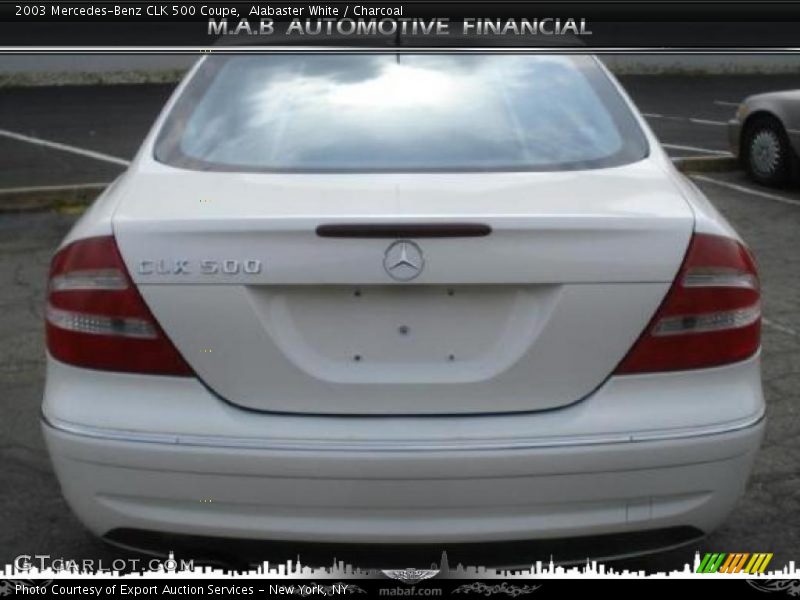 Alabaster White / Charcoal 2003 Mercedes-Benz CLK 500 Coupe