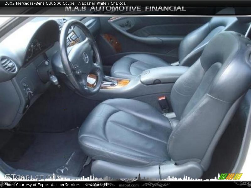 Alabaster White / Charcoal 2003 Mercedes-Benz CLK 500 Coupe