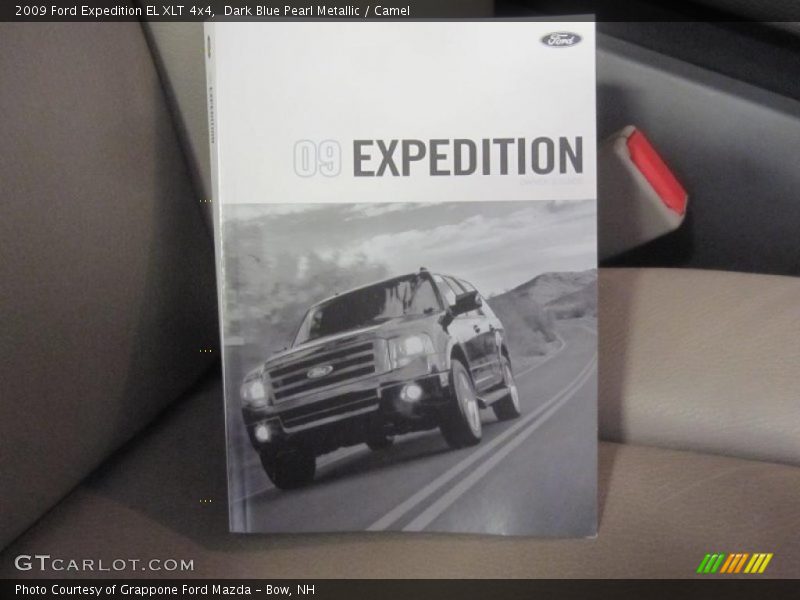 Dark Blue Pearl Metallic / Camel 2009 Ford Expedition EL XLT 4x4