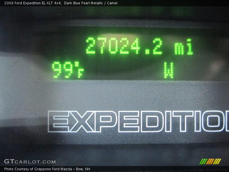 Dark Blue Pearl Metallic / Camel 2009 Ford Expedition EL XLT 4x4