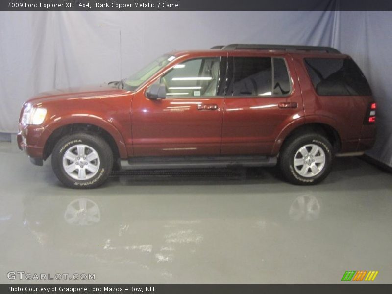 Dark Copper Metallic / Camel 2009 Ford Explorer XLT 4x4