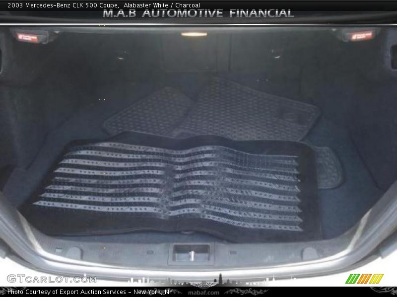 Alabaster White / Charcoal 2003 Mercedes-Benz CLK 500 Coupe