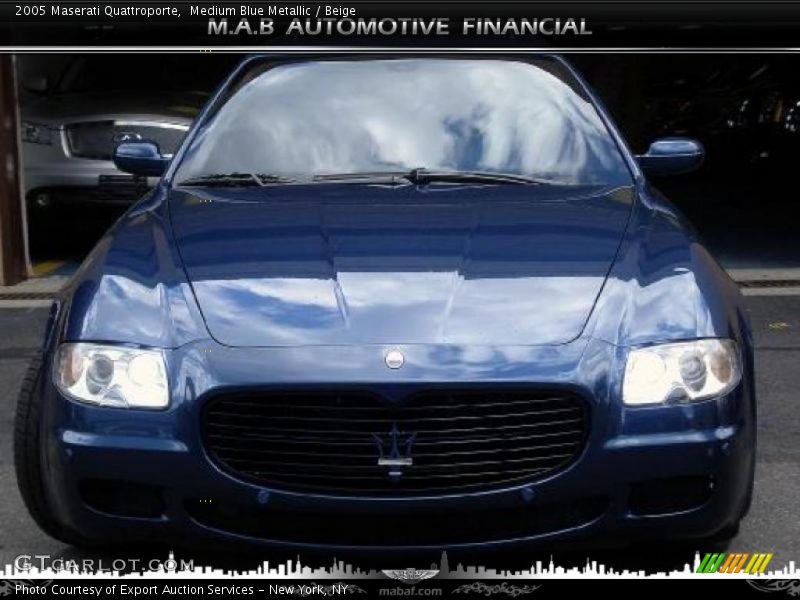 Medium Blue Metallic / Beige 2005 Maserati Quattroporte