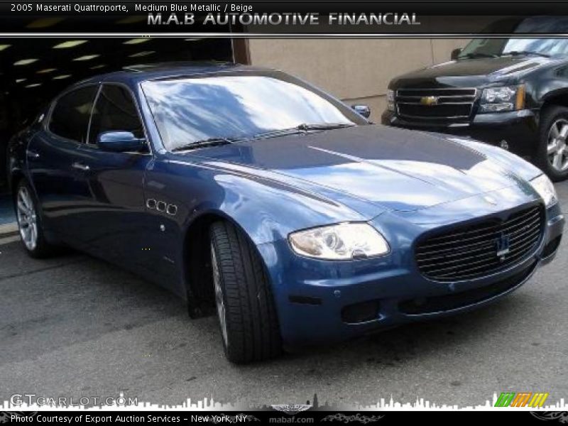 Medium Blue Metallic / Beige 2005 Maserati Quattroporte