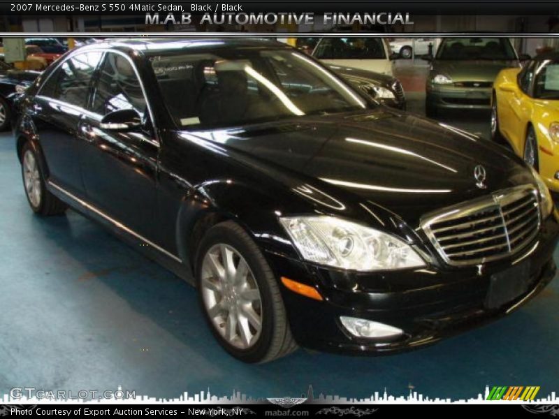 Black / Black 2007 Mercedes-Benz S 550 4Matic Sedan