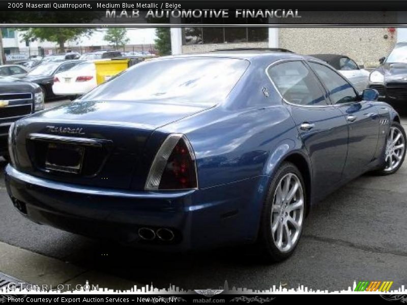 Medium Blue Metallic / Beige 2005 Maserati Quattroporte