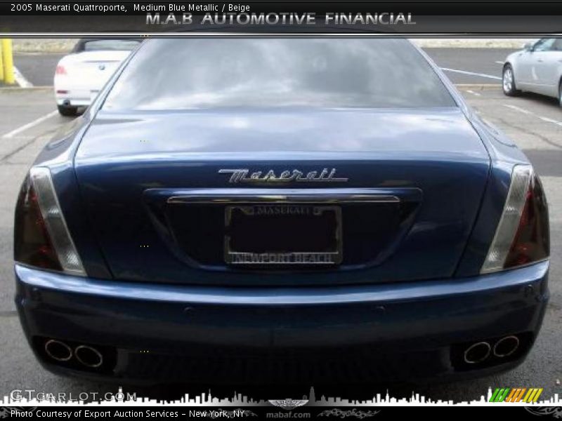 Medium Blue Metallic / Beige 2005 Maserati Quattroporte