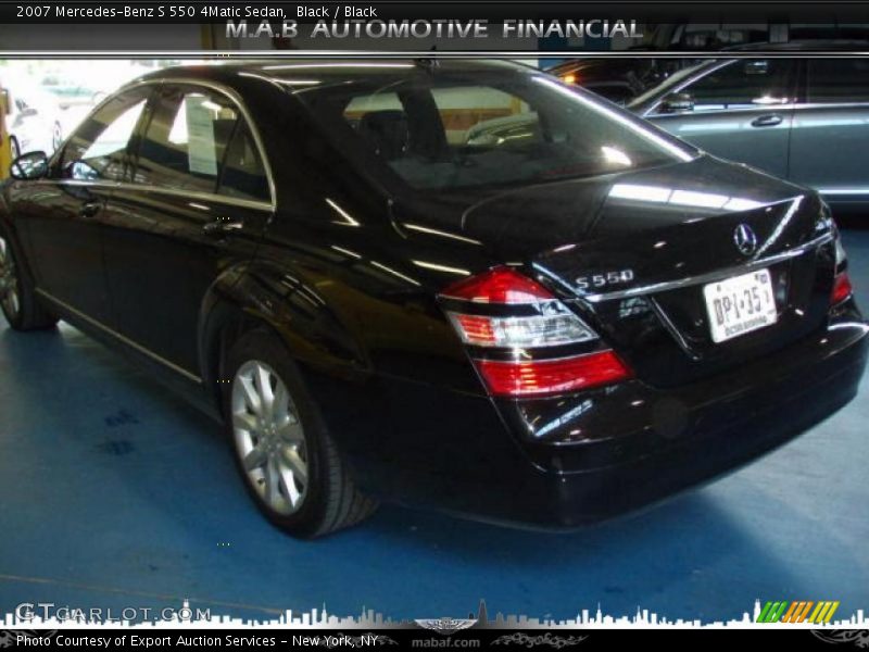 Black / Black 2007 Mercedes-Benz S 550 4Matic Sedan