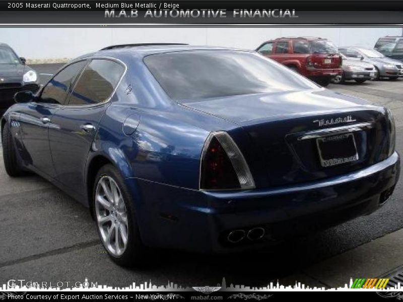Medium Blue Metallic / Beige 2005 Maserati Quattroporte