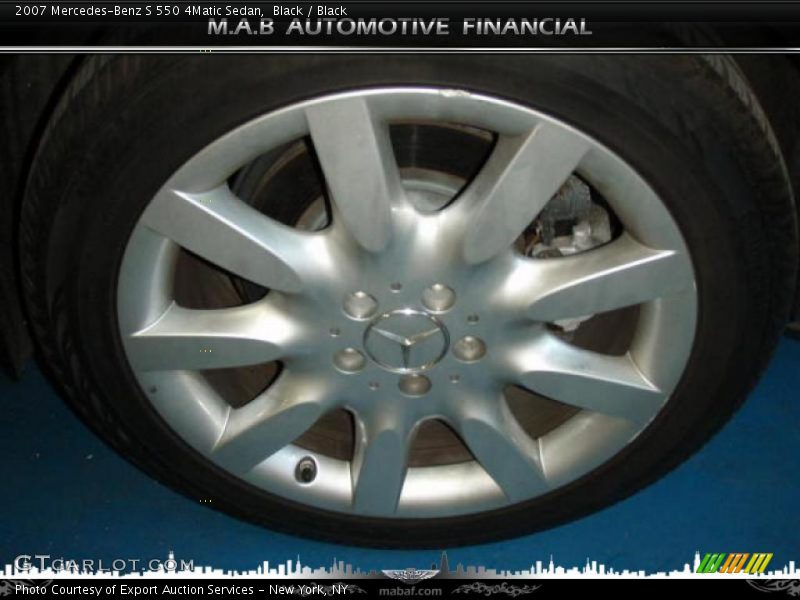 Black / Black 2007 Mercedes-Benz S 550 4Matic Sedan