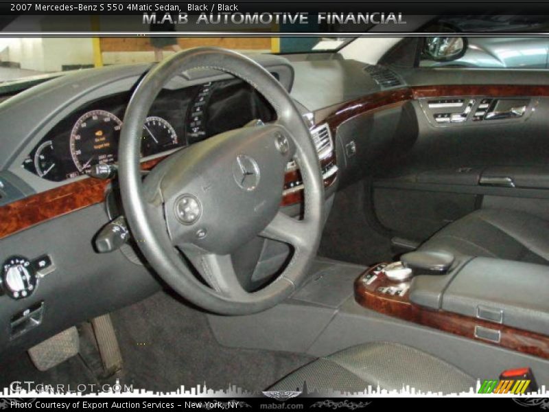 Black / Black 2007 Mercedes-Benz S 550 4Matic Sedan