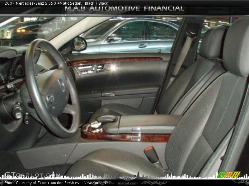 Black / Black 2007 Mercedes-Benz S 550 4Matic Sedan