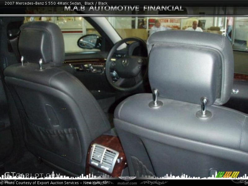 Black / Black 2007 Mercedes-Benz S 550 4Matic Sedan