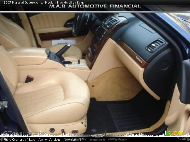 Medium Blue Metallic / Beige 2005 Maserati Quattroporte