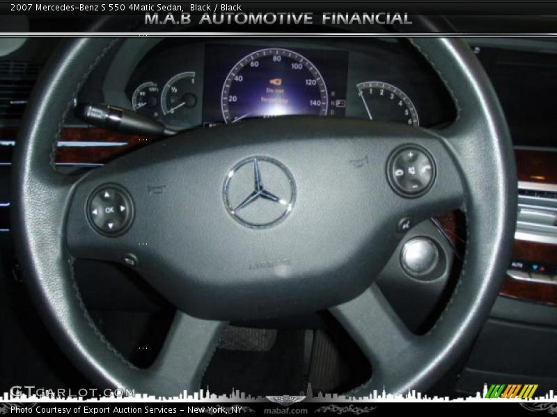 Black / Black 2007 Mercedes-Benz S 550 4Matic Sedan