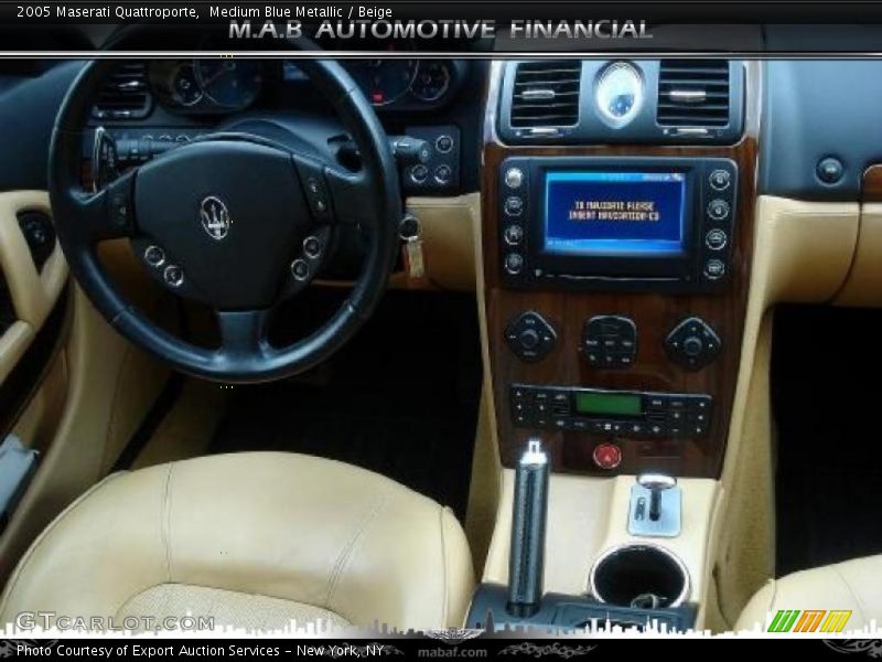 Medium Blue Metallic / Beige 2005 Maserati Quattroporte