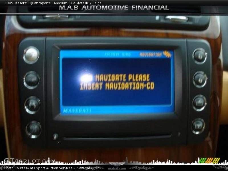 Medium Blue Metallic / Beige 2005 Maserati Quattroporte