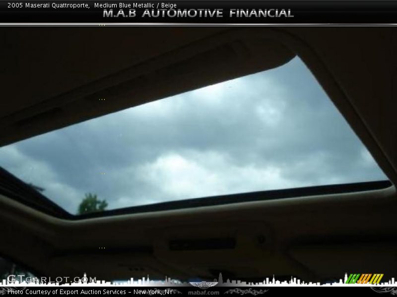 Medium Blue Metallic / Beige 2005 Maserati Quattroporte