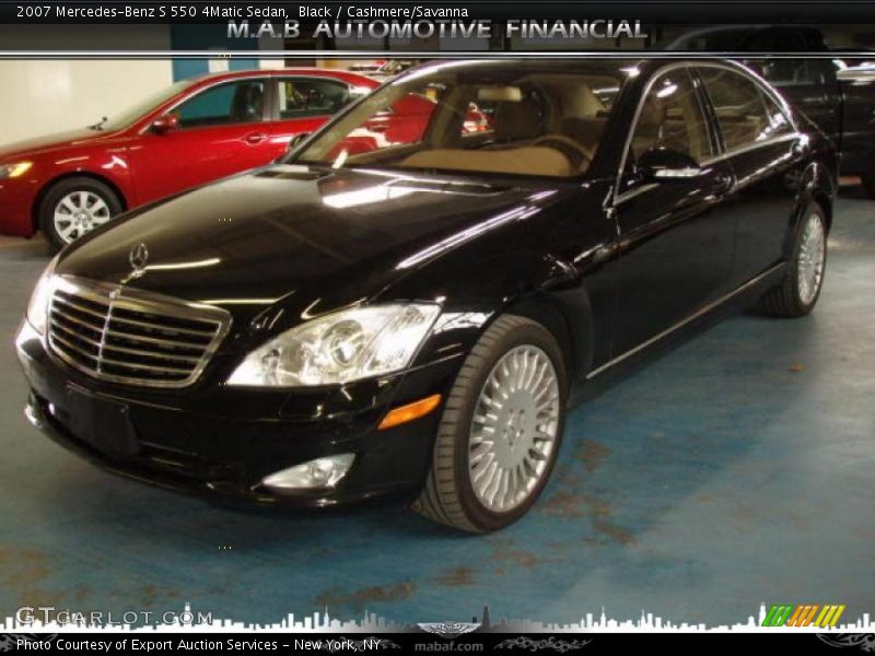 Black / Cashmere/Savanna 2007 Mercedes-Benz S 550 4Matic Sedan