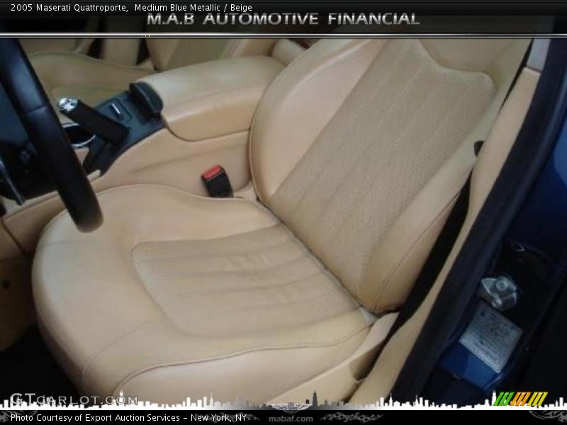 Medium Blue Metallic / Beige 2005 Maserati Quattroporte