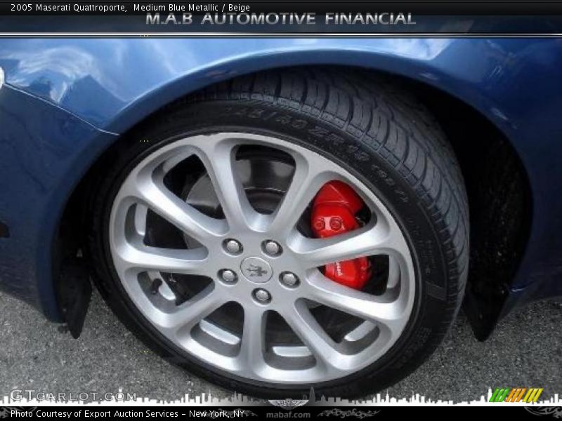 Medium Blue Metallic / Beige 2005 Maserati Quattroporte